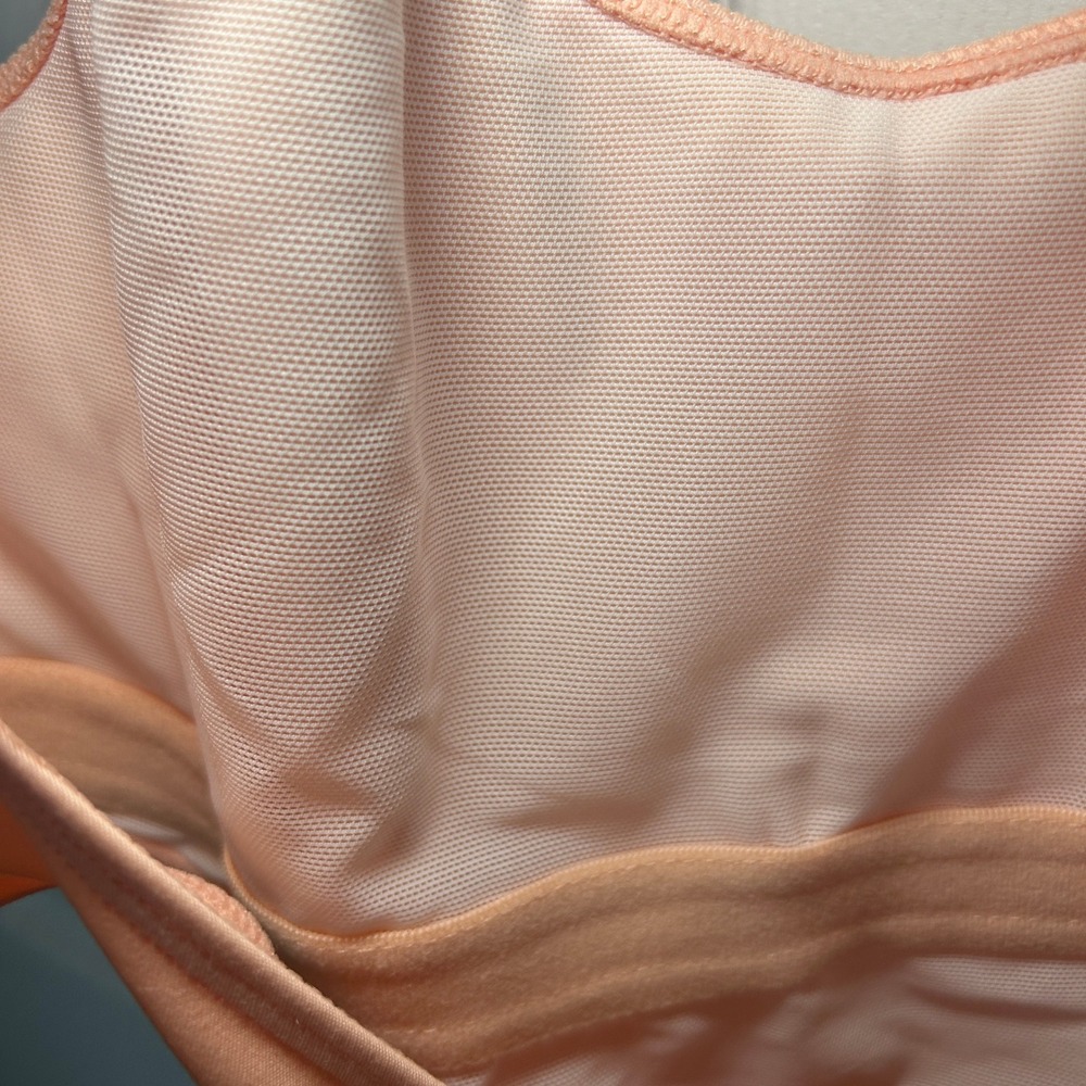 Free‎ People Back It Up Cutout Peach Crisscross Back Jumpsuit Bodysuit Small - Picture 6 of 9
